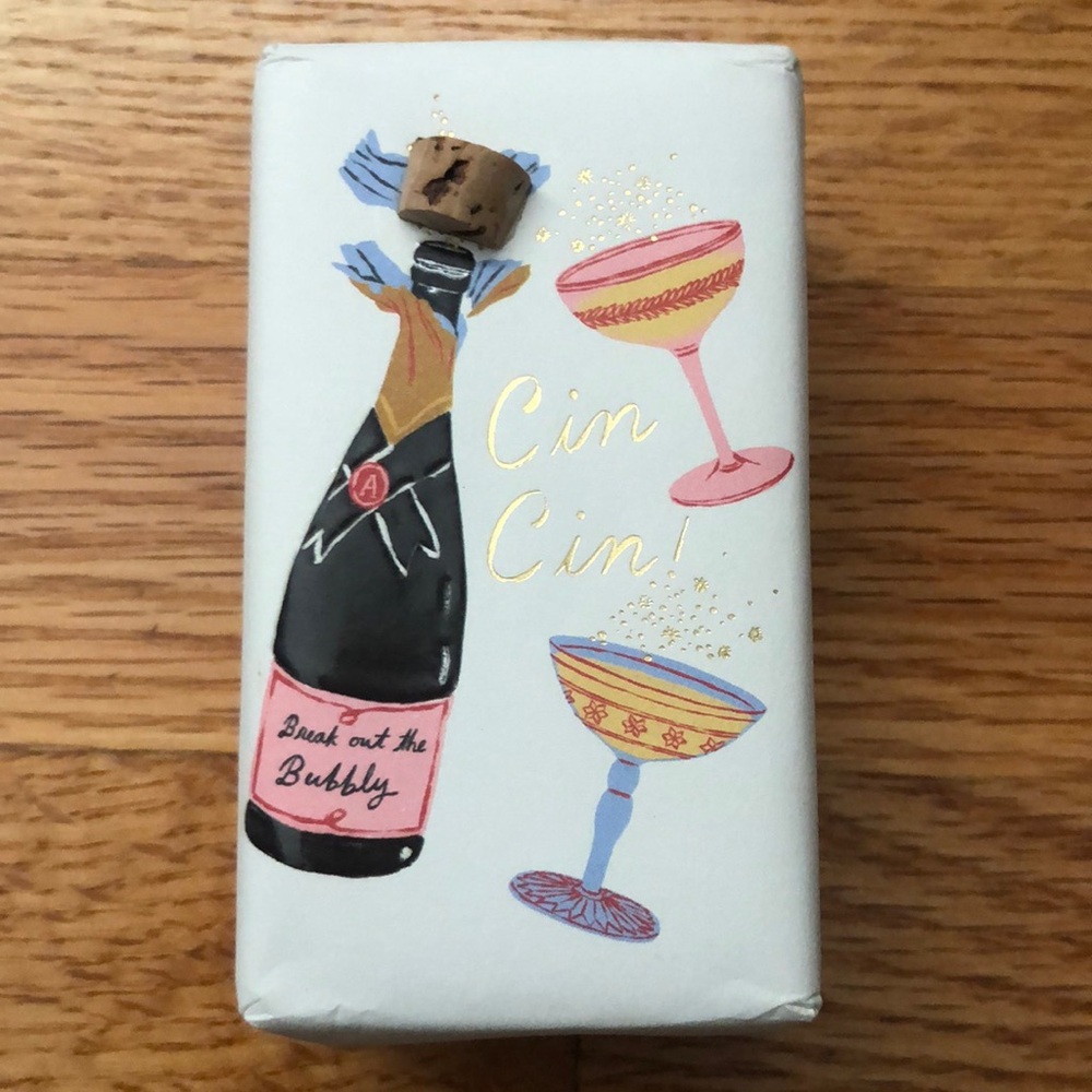 GEORGE & VIV HOLIDAY BAR SOAP Bubbly Cin Cin